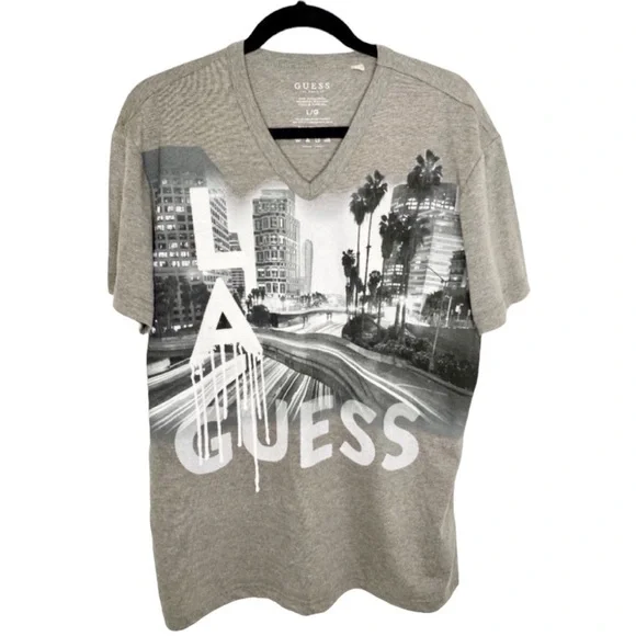 GUESS Men’s Shirt Gray Sze L - Picture 3 of 4